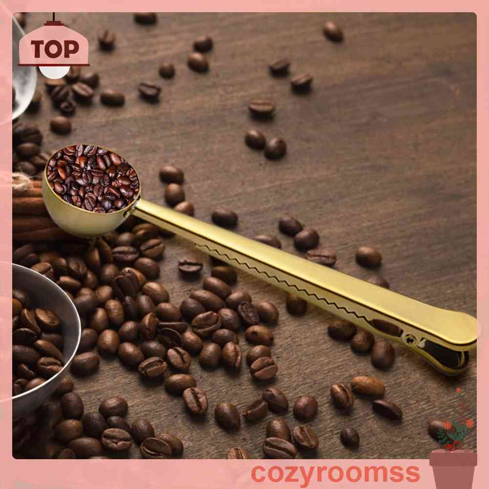 Muỗng Đong Cà Phê Có Kẹp Miệng Túi Mang Đi Tiện Dụng