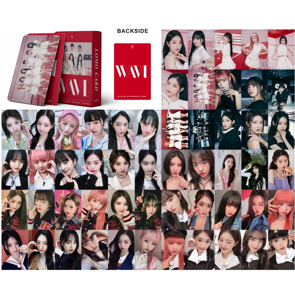 IVE LOMO Card Set 55 Tấm Thẻ Ảnh WAVE Hình Nhóm Nhạc KPOP