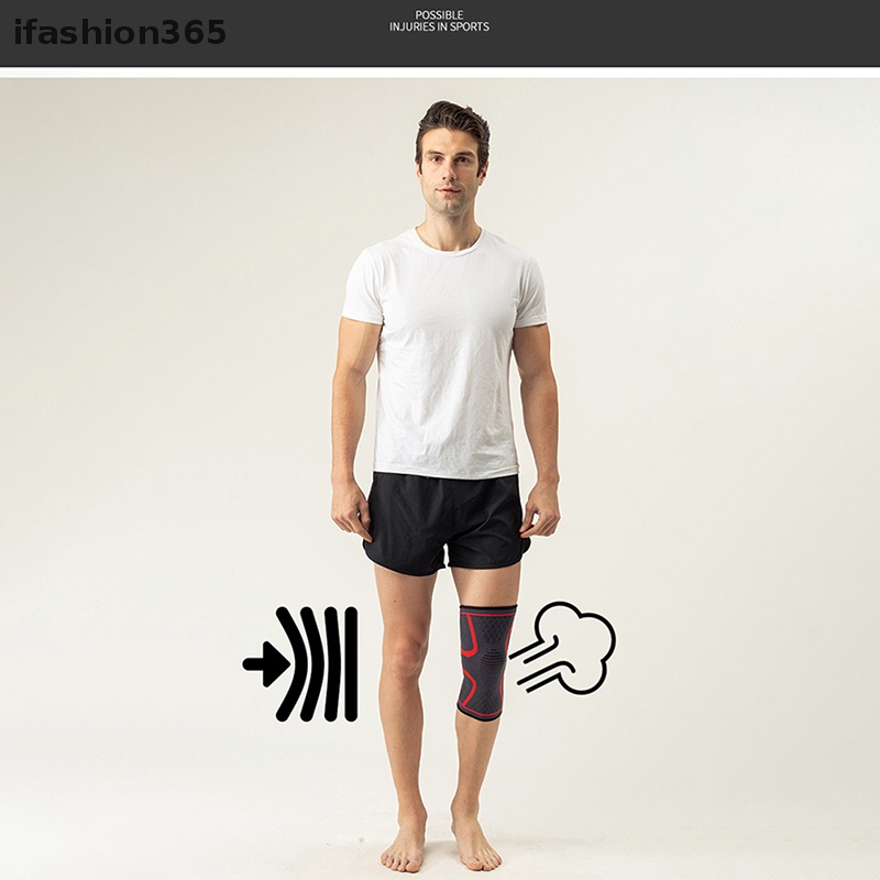1 Đai Quấn Bảo Vệ Đầu Gối Thoáng Khí ifashion365 Dùng Khi Chạy Bộ / Chơi Thể Thao