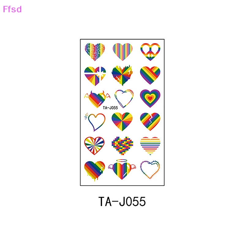 {Ffsd} Hình Xăm Dán Tạm Thời Chống Thấm Nước Có Thể Tháo Rời Ánh Sáng LGBT