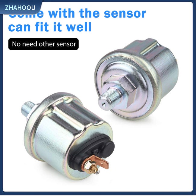 ☃Nhà Cửa☃ Đồng Hồ Đo Áp Suất Dầu Màn Hình Led Kỹ Thuật Số 2 &quot;52mm Có Cảm Biến Cho Xe Hơi