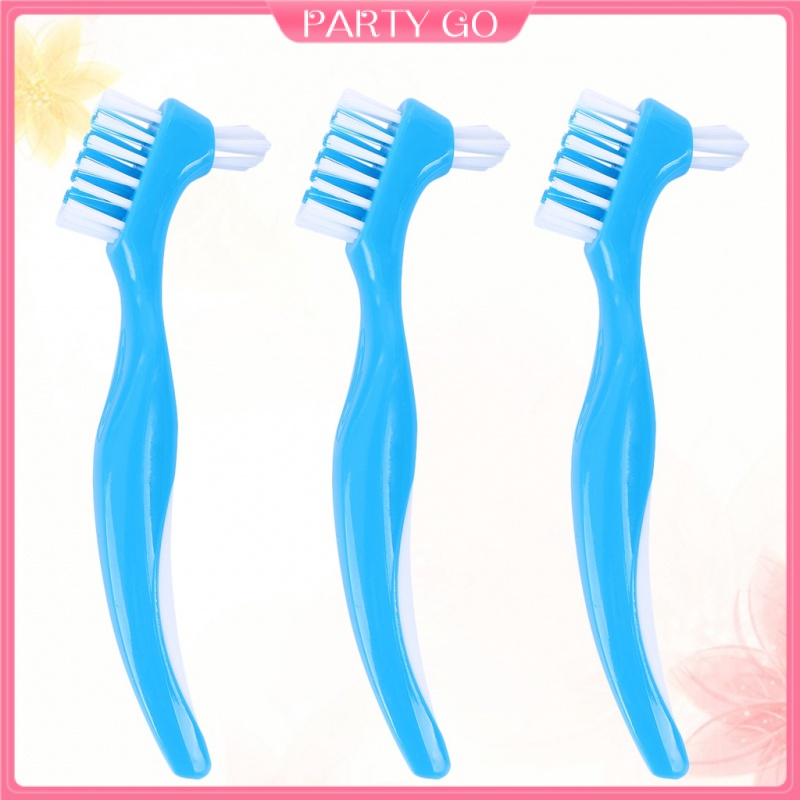 Set 6 Bàn Chải Làm Sạch Răng Giả Hai Đầu Tiện Lợi