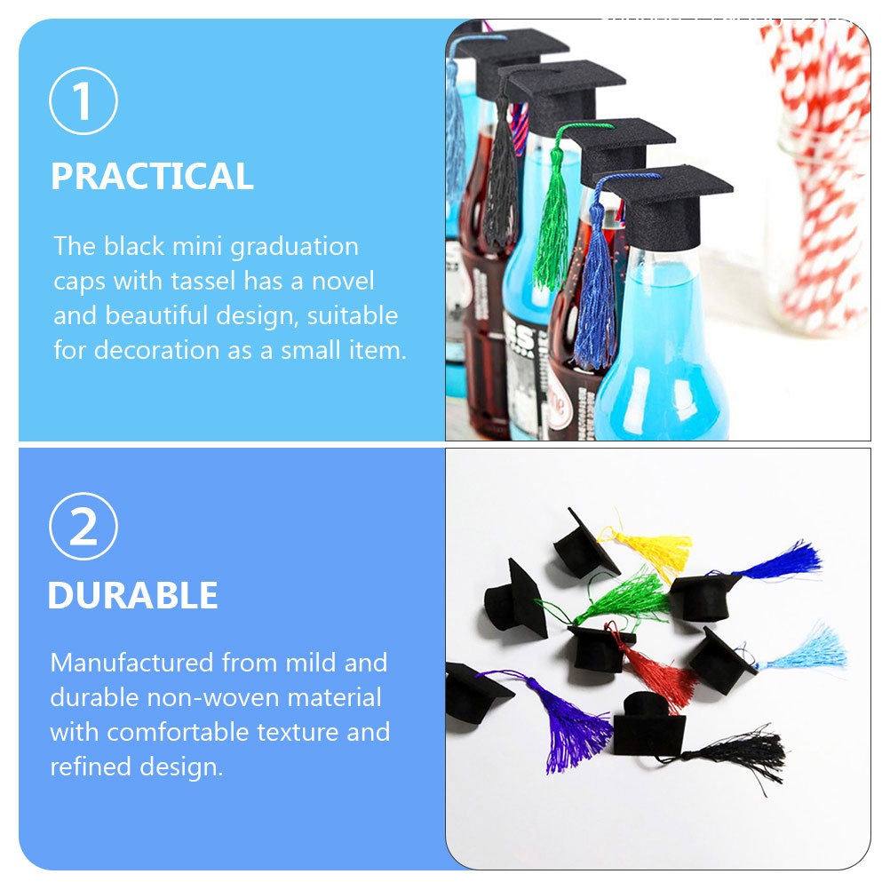 Set 20 Mô Hình Nón Tốt Nghiệp Xinh Xắn Dành Cho Búp Bê