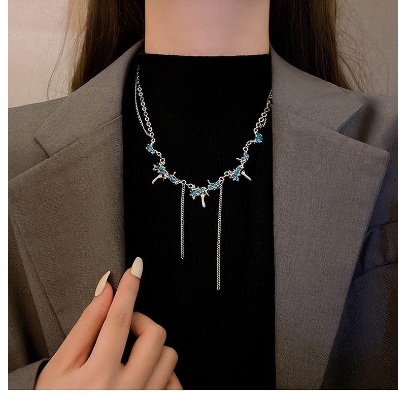 Glacier Dây Chuyền Phối Tua Rua Phong Cách Hip Hop Cá Tính Ngọt Ngào Cho Nữ