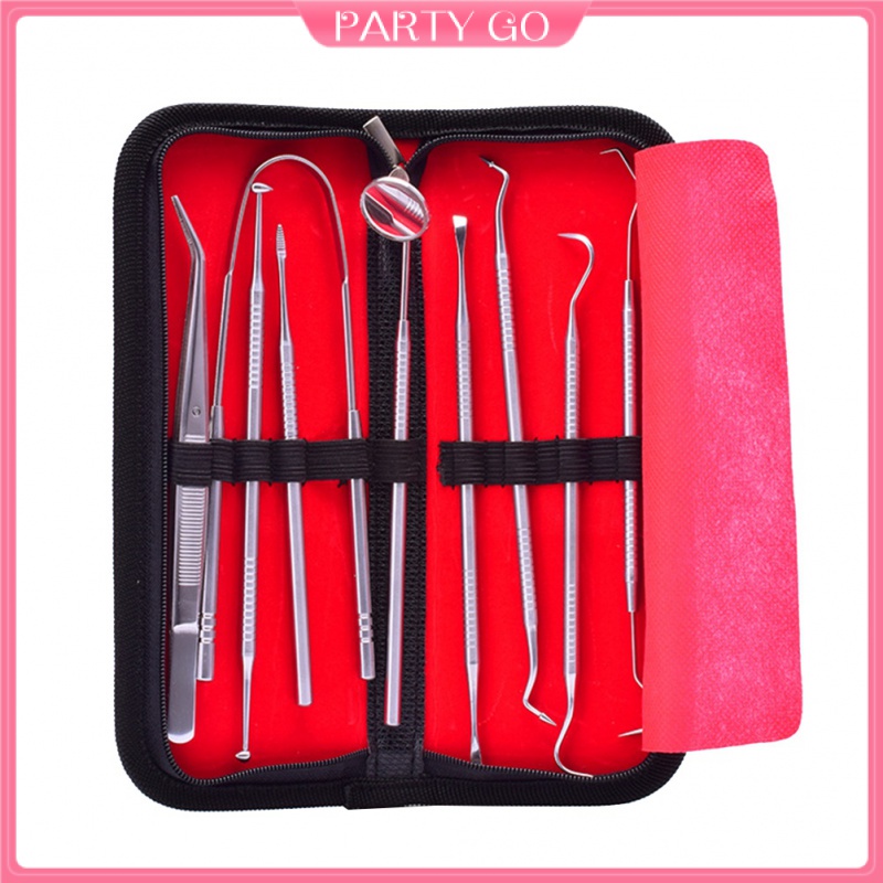 Bộ Dụng Cụ Chăm Sóc Răng Miệng Bằng Thép Không Gỉ Chất Lượng Cao