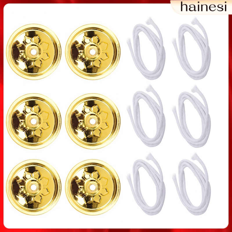 Đế Đốt Nến Tròn Bằng Bấc Cotton