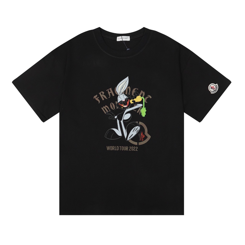 L &amp; V Áo Thun Bóng Rổ Tay Ngắn In Logo Thỏ Phun Kỹ Thuật Số Phiên Bản Giới Hạn 88 Mới Cho Nam Và Nữ Ttrjserrere