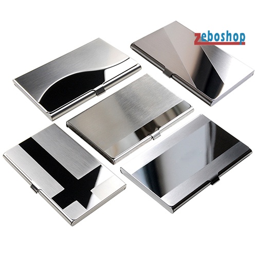 Ốp Điện Thoại Bằng Thép Không Gỉ Có Ngăn Đựng Thẻ Thời Trang