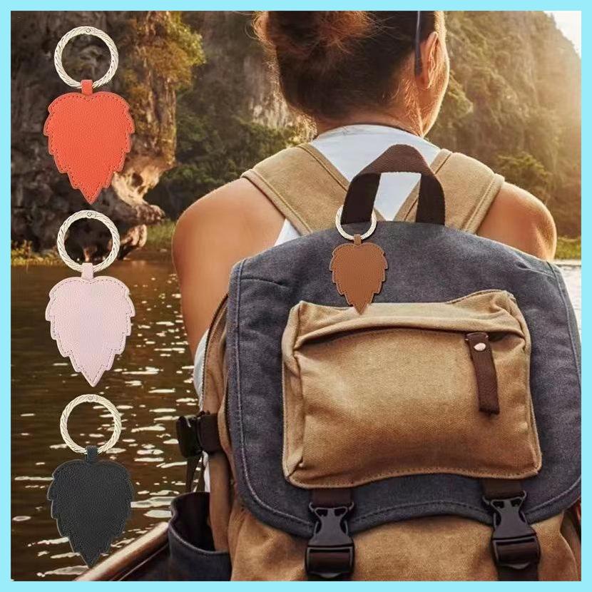 Kẹp Nón Da PU Hình Chiếc Lá Hít Nam Châm Đơn Giản Và Bền tdevn tdevn