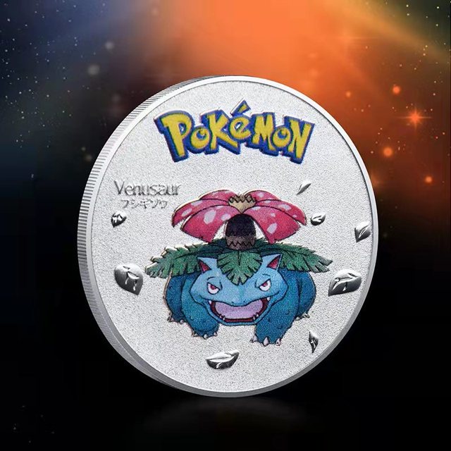 Đồng Xu Kỉ Niệm Mạ Vàng In Hình Pokemon Pikachu Đáng Yêu Cho Bé