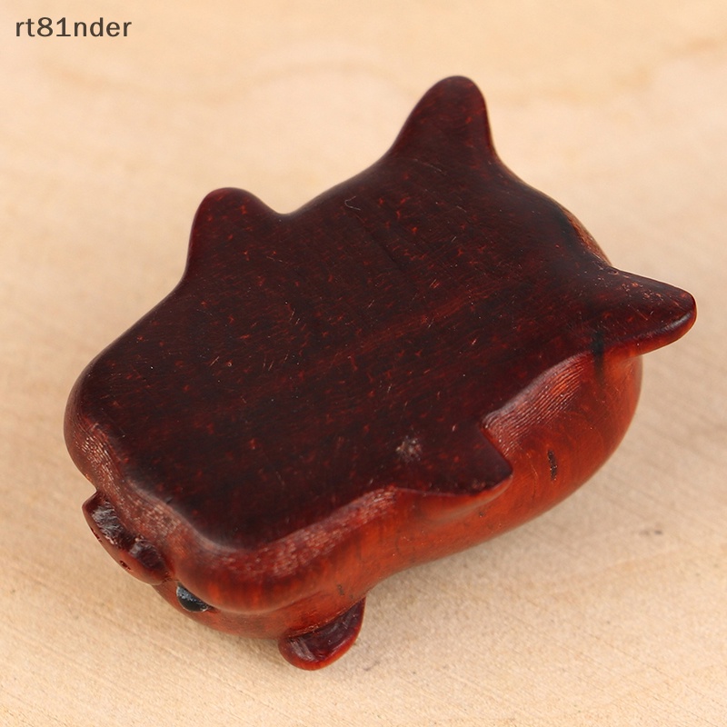 Rt Phụ Kiện Trang Trí Điện Thoại / Móc Khóa Hình Chú Heo Bằng Gỗ Làm Thủ Công DIY