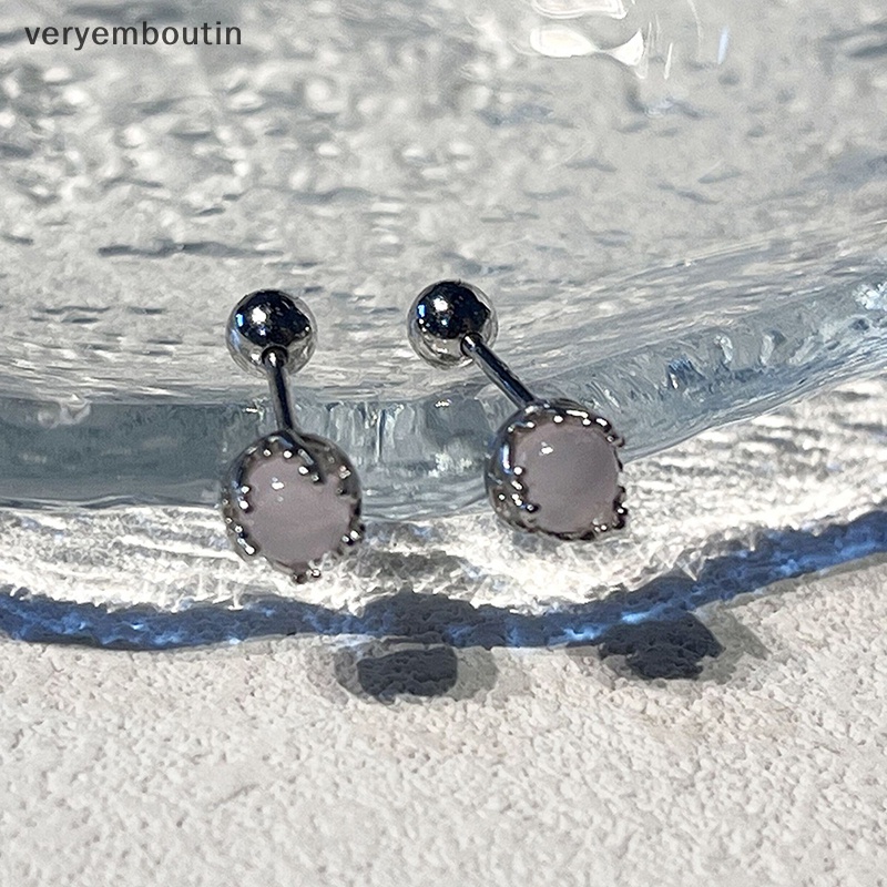 1 Đôi Bông Tai Đính Đá Zircon Nhiều Màu Dạng Xoắn Ốc Cho Nữ