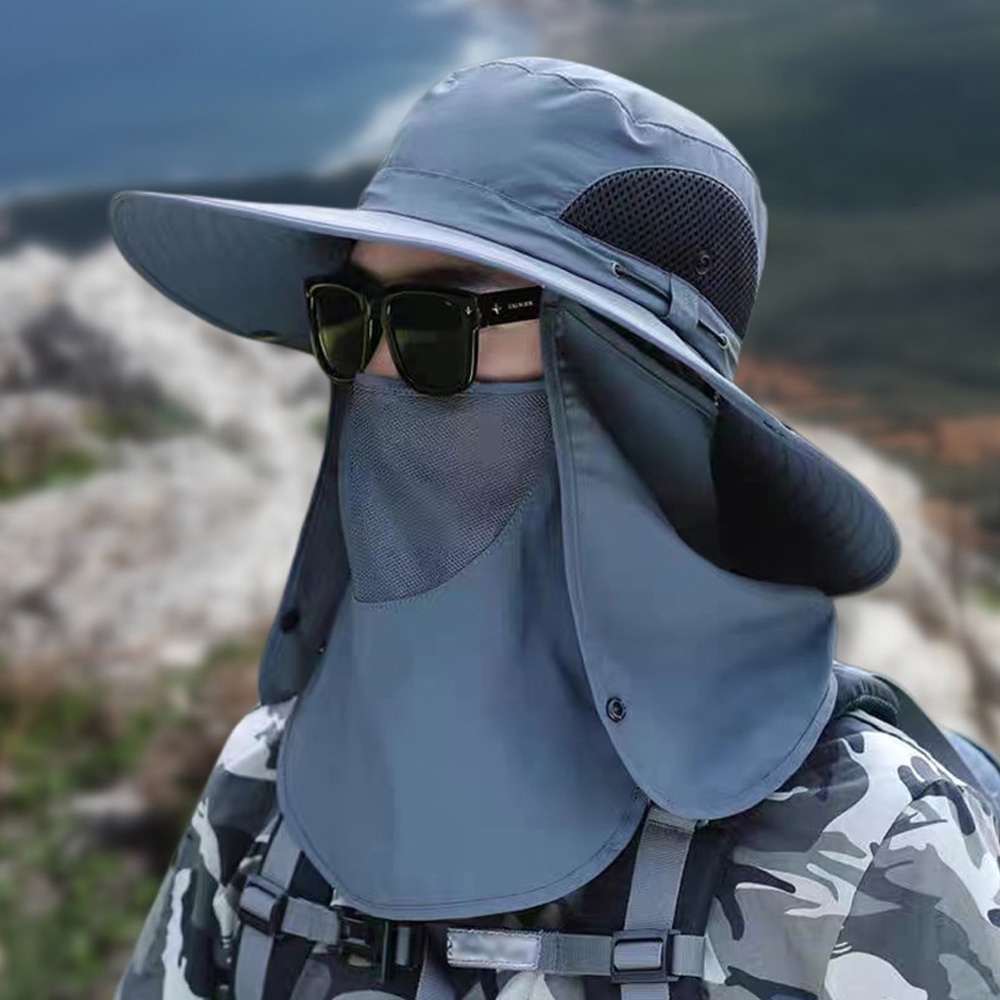 Mũ Tai Bèo Thể Thao Vành Rộng Có Thể Tháo Rời Chống Tia UV / Gió Thoáng Khí Thời Trang Mùa Hè Cho Nam