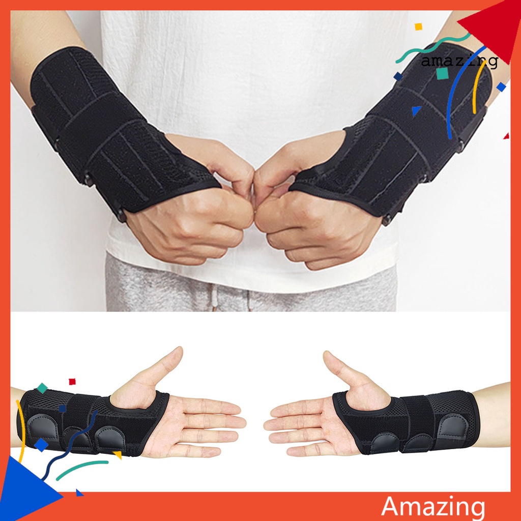 1 Đai Quấn Bảo Vệ Cổ Tay Bằng Thép Chống Bong Gân Khi Chơi Thể Thao