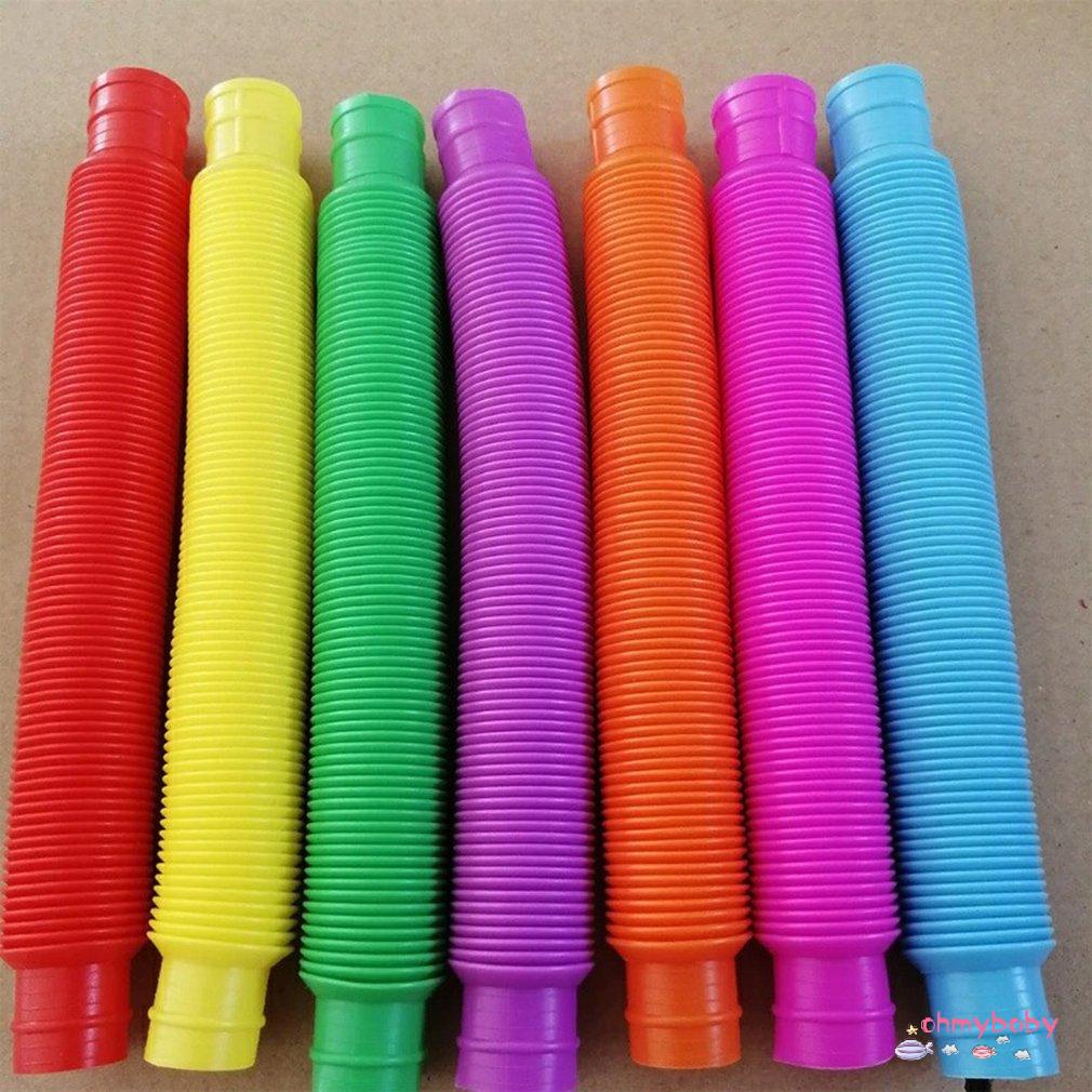 [OMB] Cuộn Dây Nhựa Ống Trẻ Em Sáng Tạo Toyscircle Đồ Chơi Ngộ Nghĩnh Phát Triển Sớm Gấp Giáo Dục Màu Sắc Ngẫu Nhiên [Z/4]