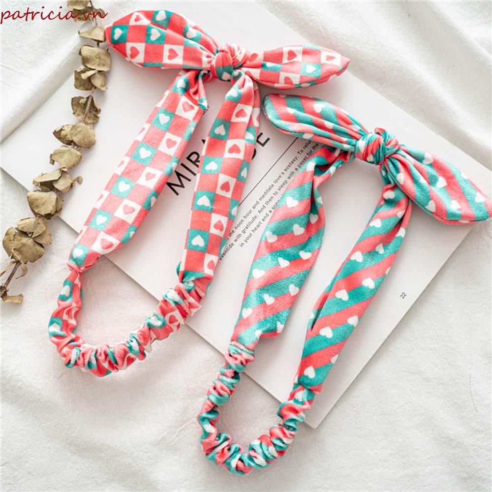 Băng Đô Thắt Nút Bằng Vải Flannel Phong Cách Giáng Sinh Ngọt Ngào Cho Nữ