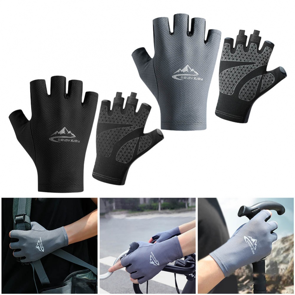 Găng Tay Thể Thao Hở Ngón Chống Mồ Hôi Tiện Dụng