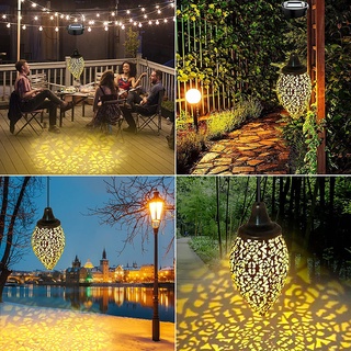 Đèn Lồng LED Năng Lượng Mặt Trời Chống Thấm Nước Treo Trang Trí Sân Vườn