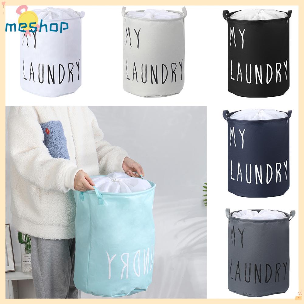Giỏ Đựng Quần Áo Bẩn Bằng Vải Lanh Cotton Cỡ Lớn Có Thể Gấp Gọn Tiện Lợi