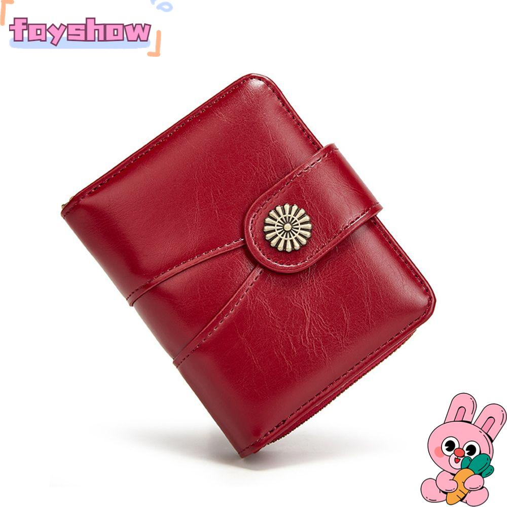 Ví Da PU Dáng Ngắn Cỡ Nhỏ Đựng Thẻ Chuyên Dùng Cho Nữ Giá Đỡ