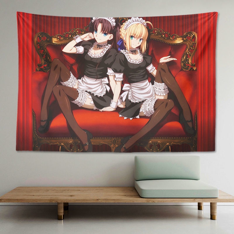 Thảm Treo Tường Trang Trí In Hình Nhân Vật Zero Saber Trong Fate / Stay Night Kích Thước 100 * 70cm