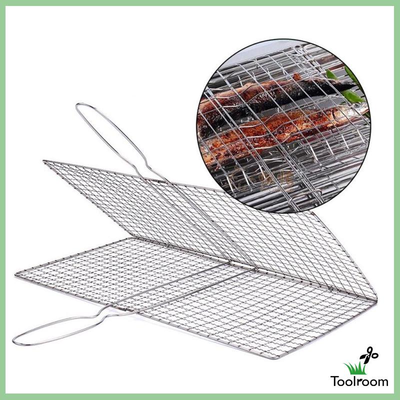 Vỉ Nướng Bbq Có Tay Cầm Bằng Gỗ Tiện Dụng