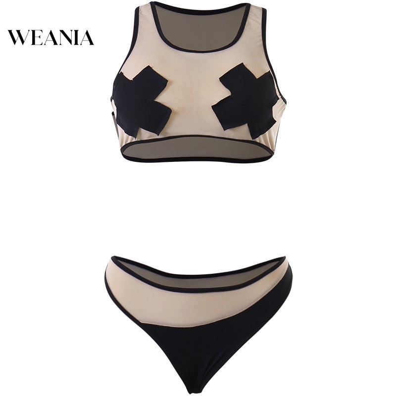 Weania Bộ Quần Lót Và Quần Lót Lưới Phong Cách Châu Âu Gợi Cảm Cho Nữ