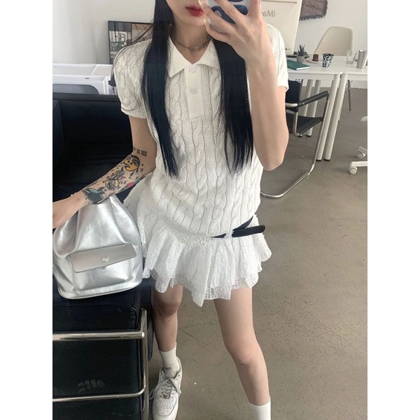 [F &amp; X] Set Áo Và Chân Váy Eo Cao Ôm Dáng Phong Cách Mới 2023 Cho Nữ