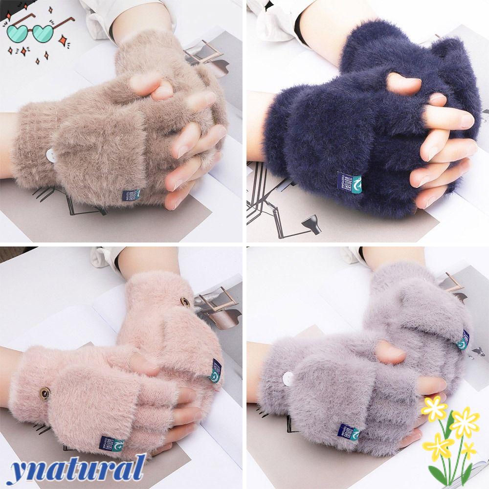 Găng Tay Phối Lông Dày Dặn Ấm Áp Dành Cho Nữ