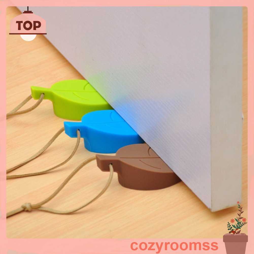 Dụng Cụ Chặn Cửa Bằng Silicone Hình Chiếc Lá An Toàn Cho Trẻ Em