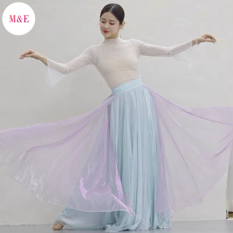 M &amp; E A Senbeitong Chân Váy Xòe Khiêu Vũ Bằng Đồng Cổ Điển Mẫu Mới 2023