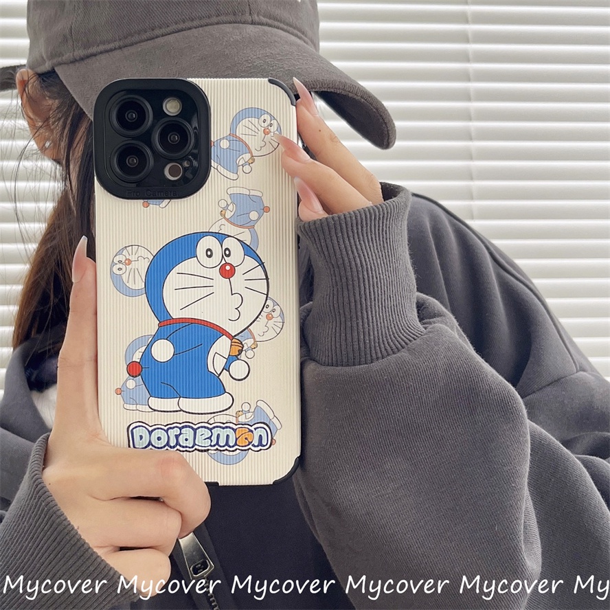 Ốp Điện Thoại TPU Dẻo Họa Tiết Hoạt Hình Doremon Dễ Thương Cho iPhone 11 13 12 14 Pro Max X XR Xs Max 6 7 8 Plus