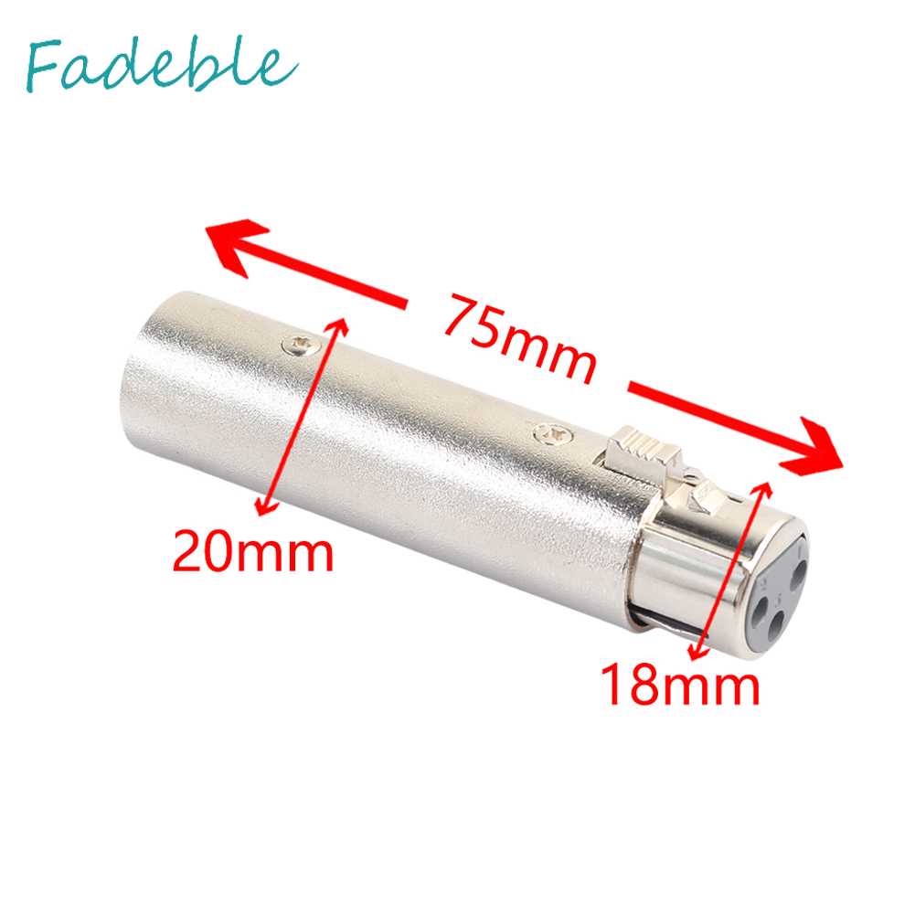 Bộ 2 Đầu Nối Chuyển Đổi XLR 3Pin Male Sang Female Phase