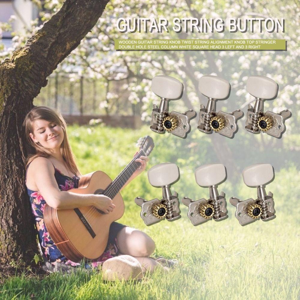 Núm Vặn Điều Chỉnh Dây Đàn Guitar Acoustic Bằng Chrome Aron1