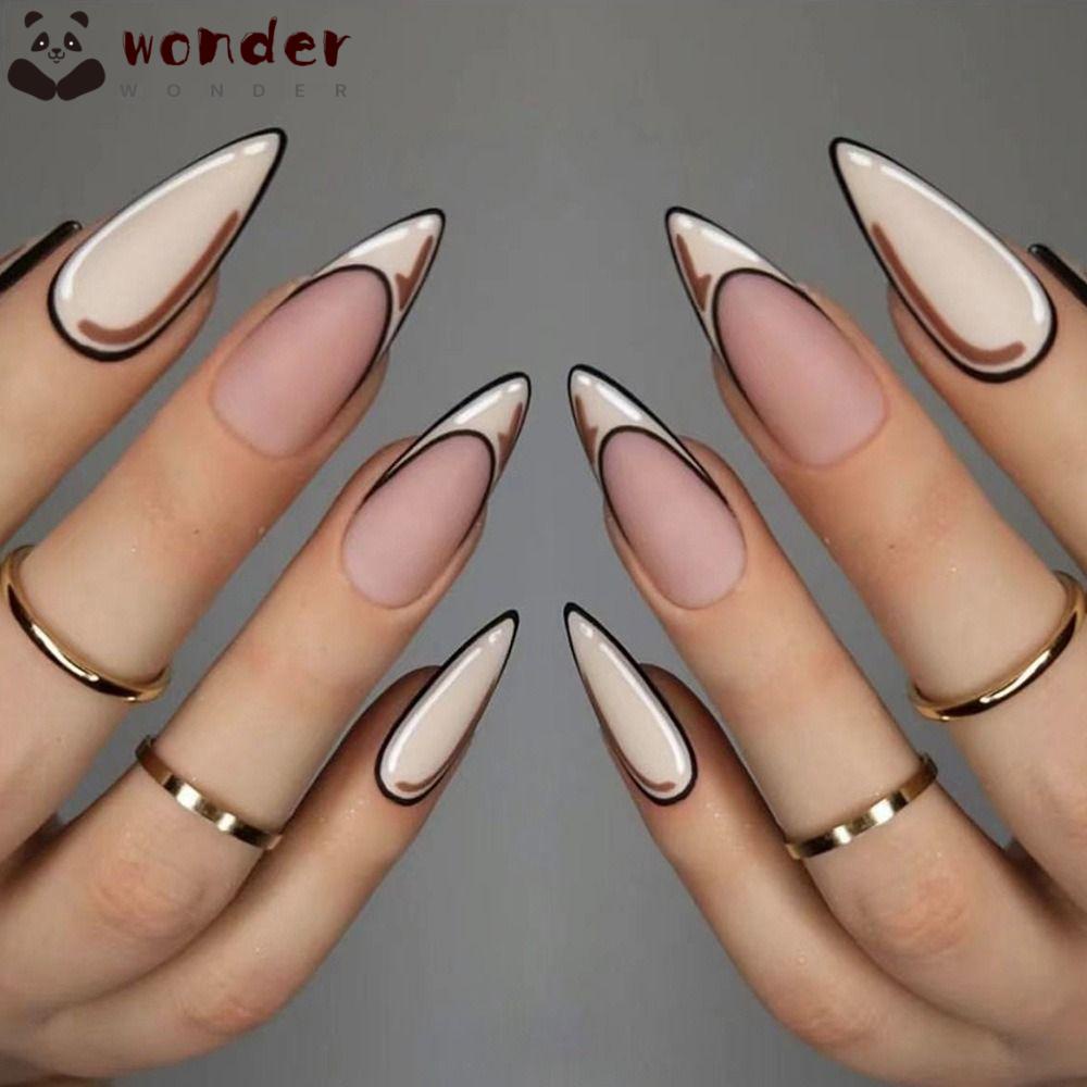 Bộ Móng Tay Giả Che Phủ Toàn Diện Đầu Vuông Phong Cách Anime