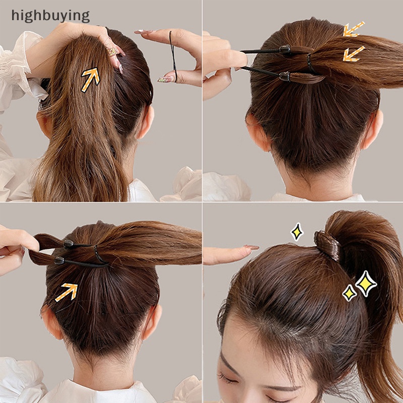 Dây Buộc Tóc Đuôi Ngựa Bằng Cao Su Phong Cách Hàn Quốc Thời Trang Cho Nữ