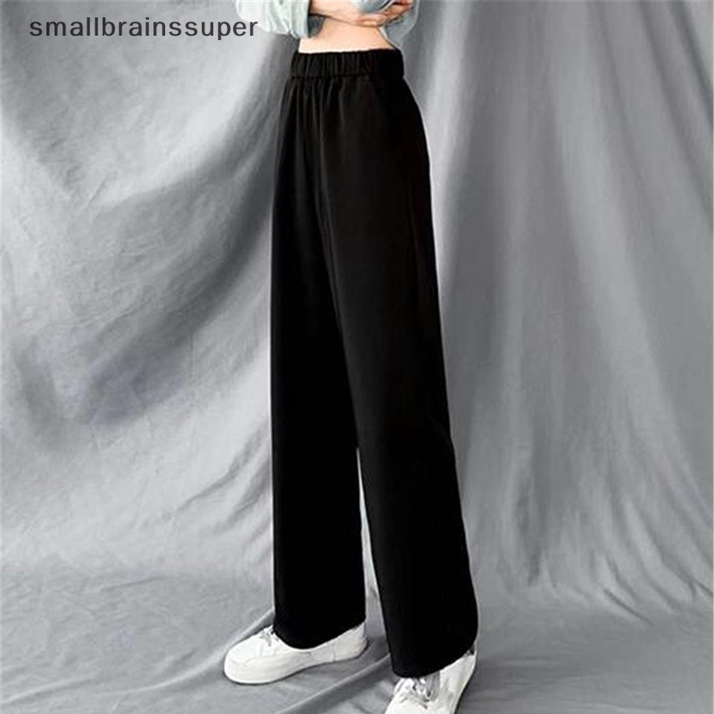 Quần Dài Ống Rộng Lưng Thun Co Giãn Thời Trang Mùa Hè Thanh Lịch Cho Nữ SBS