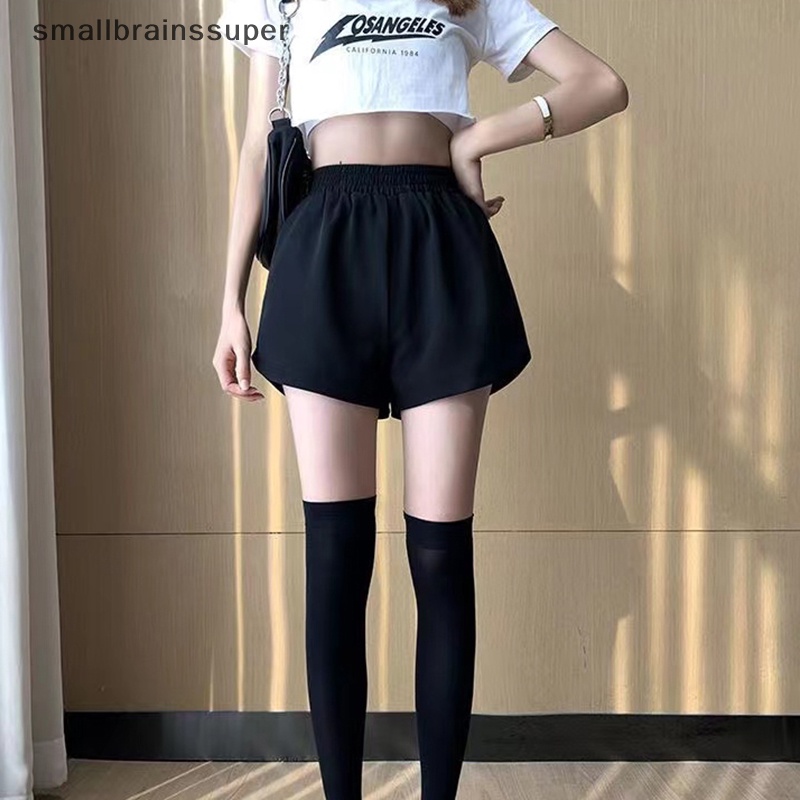 Quần Short Thể Thao Lưng Thun Dáng Rộng Phong Cách Thời Trang Hàn Quốc Cho Nữ