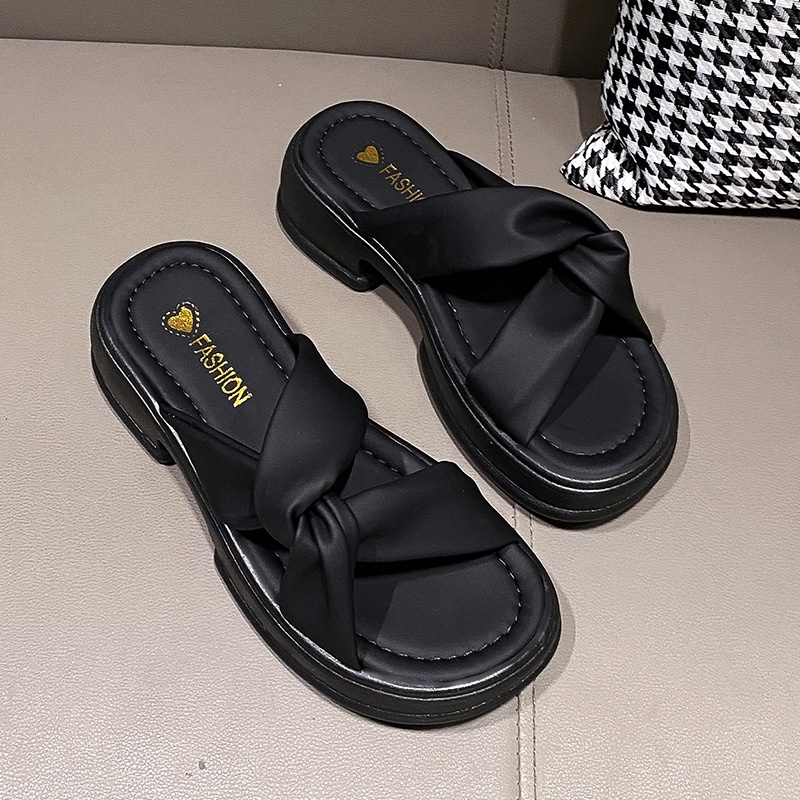 Dép Sandal muffin Đế Dày Mềm Mại Thời Trang Cho Nữ