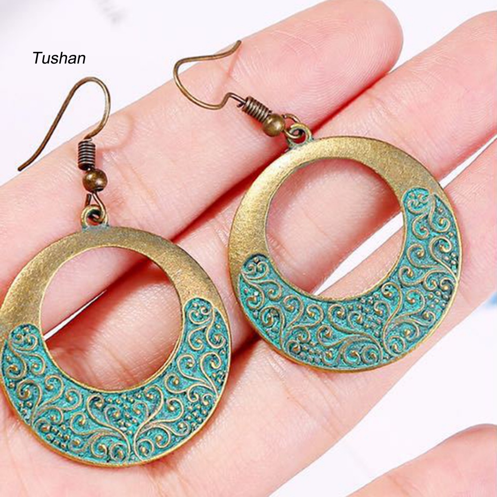 1 Đôi Bông Tai Dáng Dài Phong Cách Bohemian Thời Trang