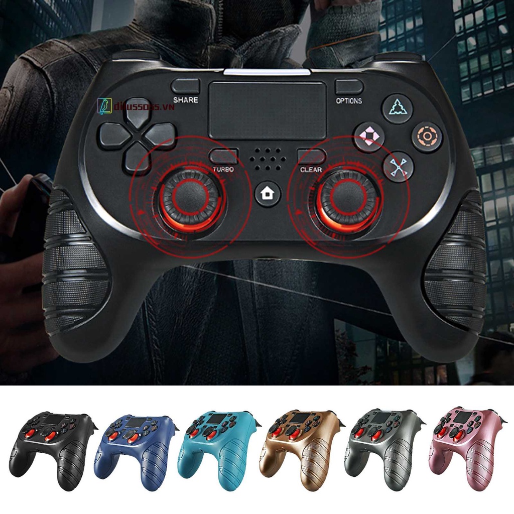 Tay Cầm Chơi Game Bluetooth 5.0 Không Dây Cho PS4 / Pro / Slim / IOS13