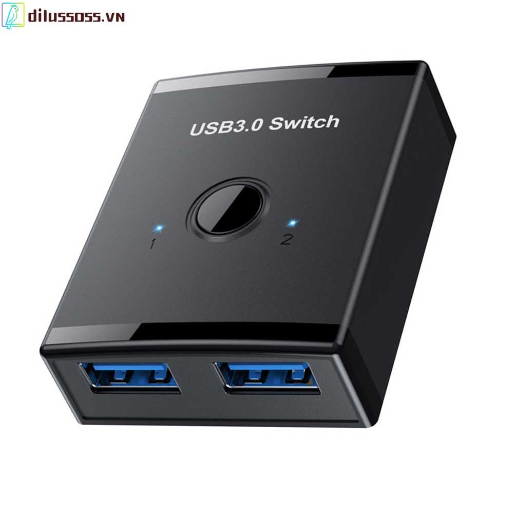 Hub Usb 1 Trong 2 Phích Cắm Và Công Tắc Chuyển Đổi Dành Cho Máy in / Thiết Bị Usb Khác