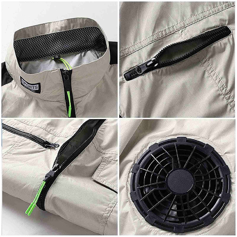 Aokang Quần Áo Làm Mát Điều Hòa Nhiệt Độ Cao Mùa Hè Có Thể Sạc Lại Cho Người Hâm Mộ Hàn