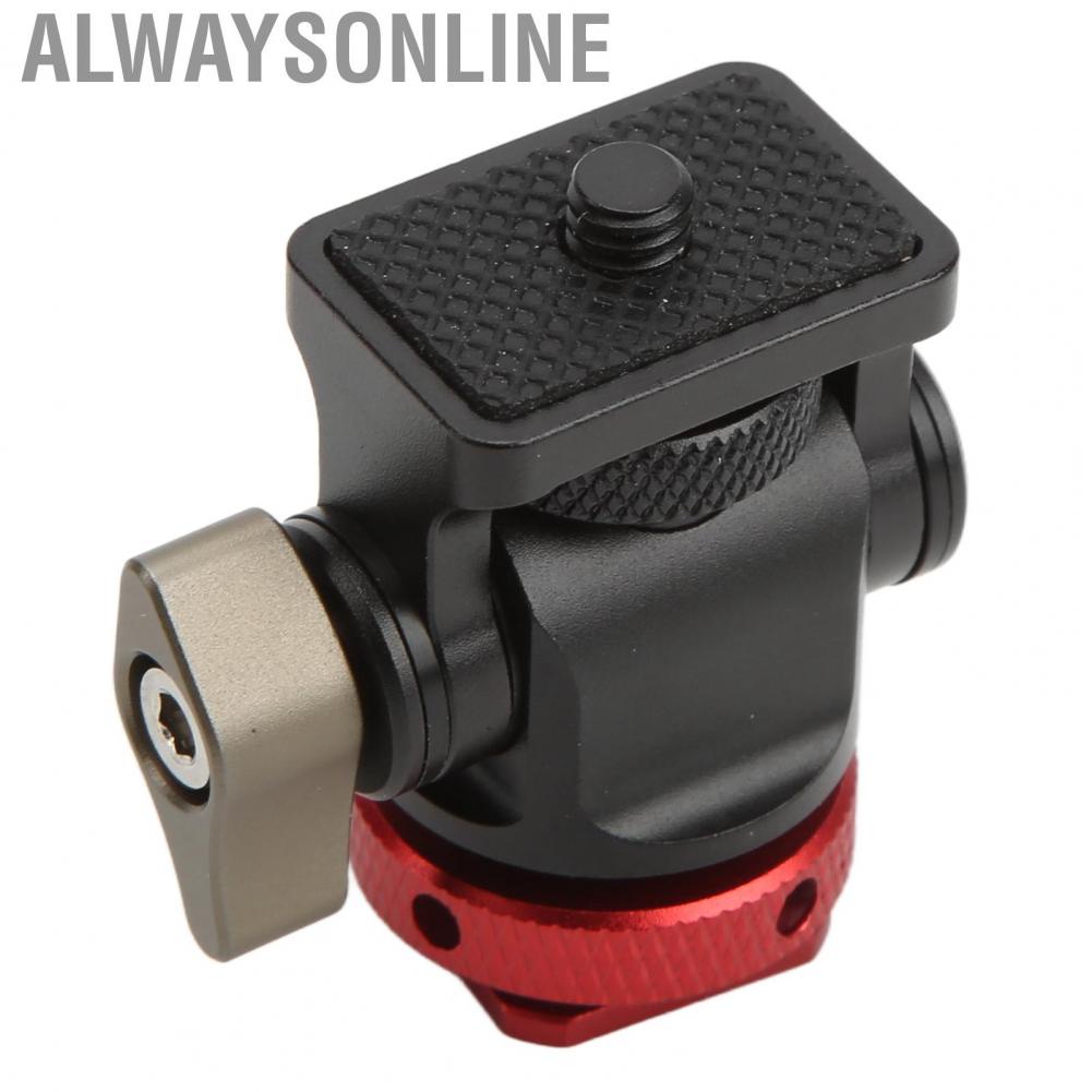 Alwaysonline Tripod Ball Head Cold Shoe Adapter For Mounting  Fill Light
