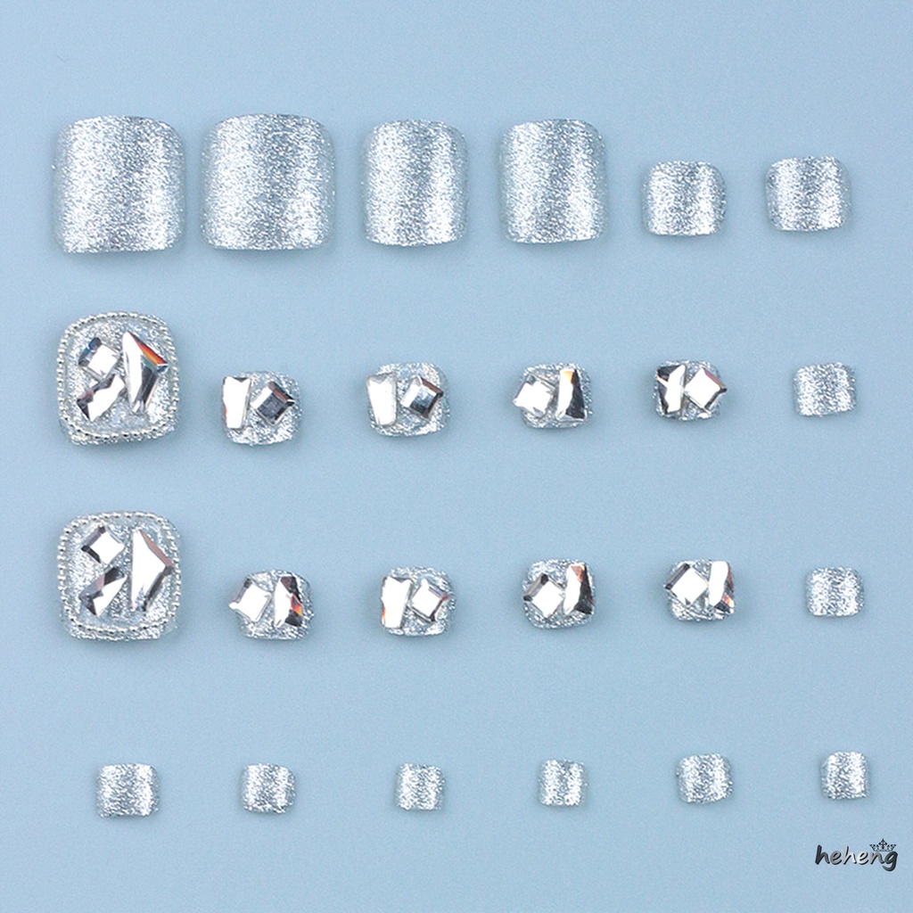 Móng Tay Giả Toàn Diện Không Phai Màu Kèm Keo Dán