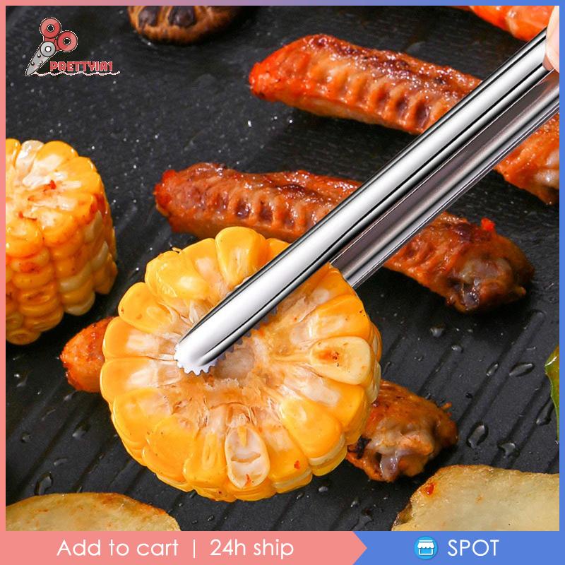 [Prettyia1] Kẹp Gắp Thức Ăn, Nướng BBQ Với Đầu Kẹp