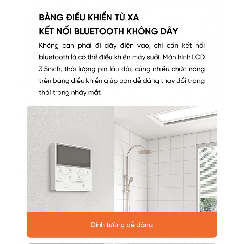 Máy sưởi nhà tắm âm trần Smart Bath 8 in 1 Xiaomi Yeelight Pro S20 YLYB05YL