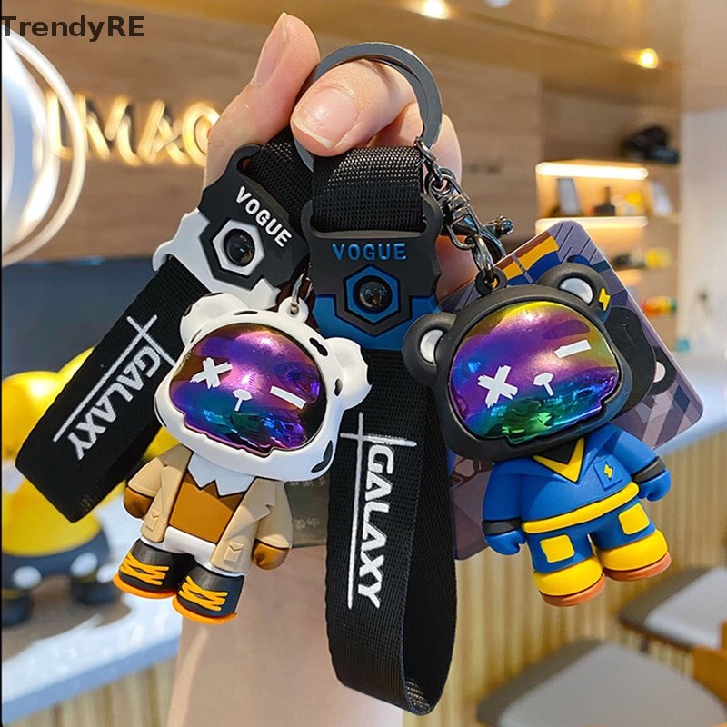 Móc Khóa Hình Gấu Bông Phong Cách hip hop Cá Tính