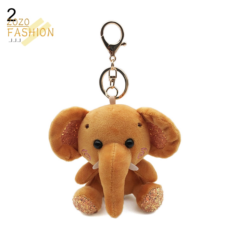 Móc Khóa Hình Voi Nhồi Bông Mini Dễ Thương