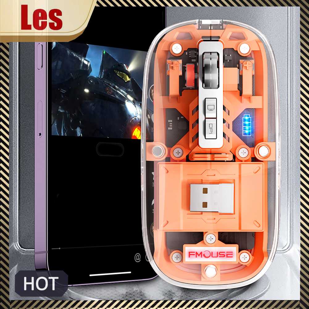 Chuột Cơ Chơi Game Type-C Trong Suốt Cho PC Laptop Notebook